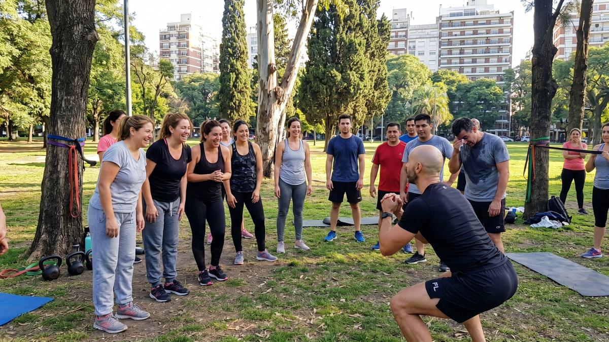 Clase en el parque
